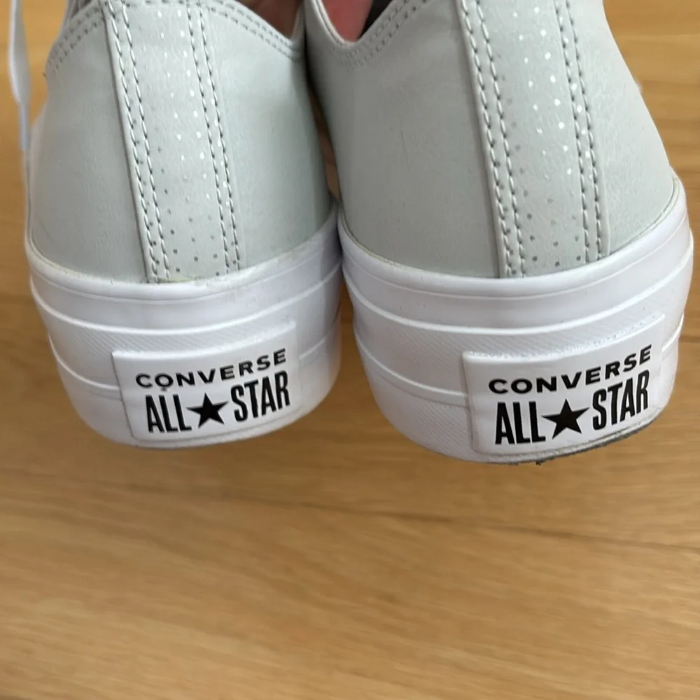 Converse Leather Platform Sneakers - Picture 3 of 9